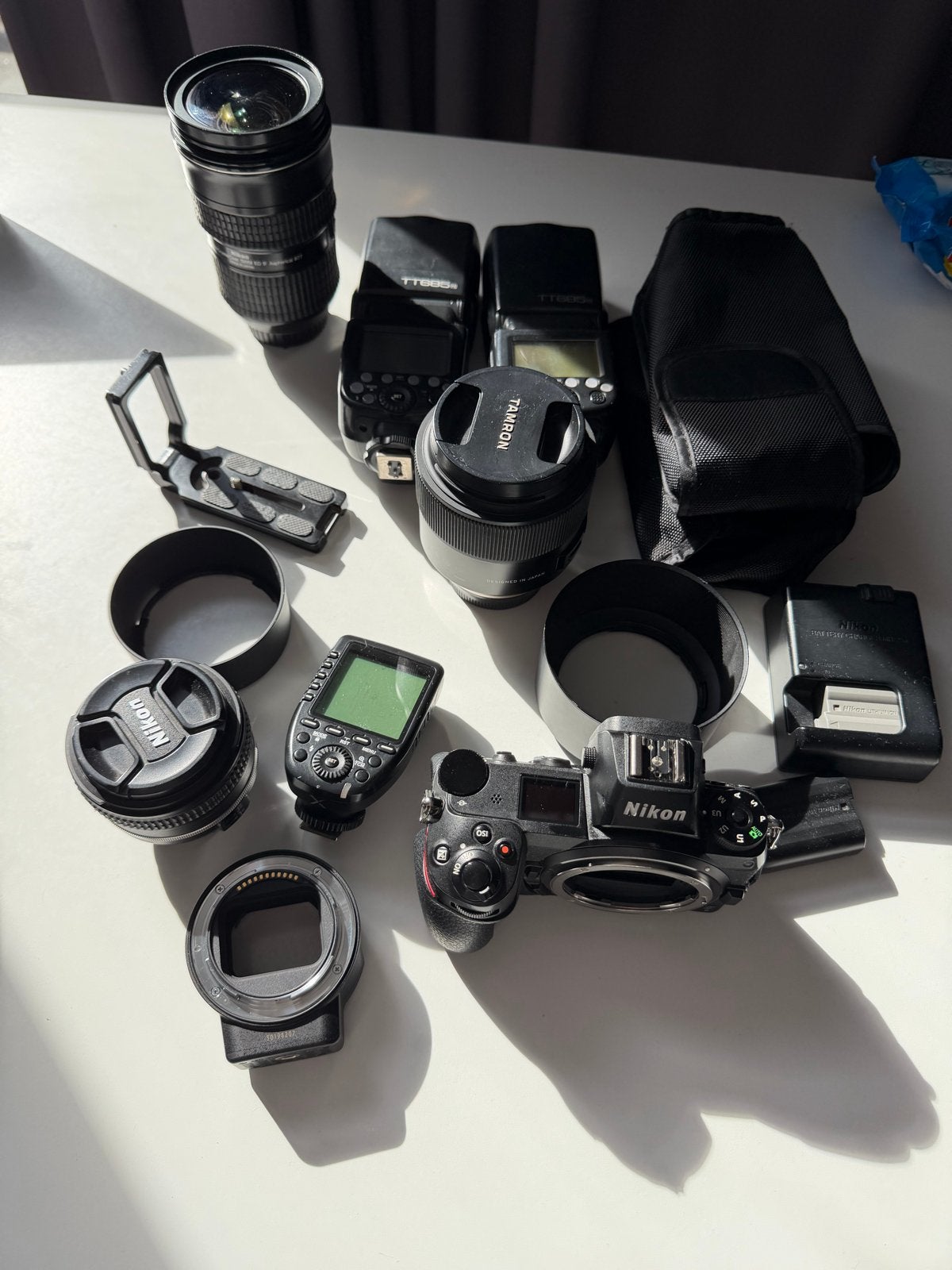 Nikon Z6 met 3 lenzen en accessoires, Nikon, Camera, Ophalen of Verzenden, Gebruikt