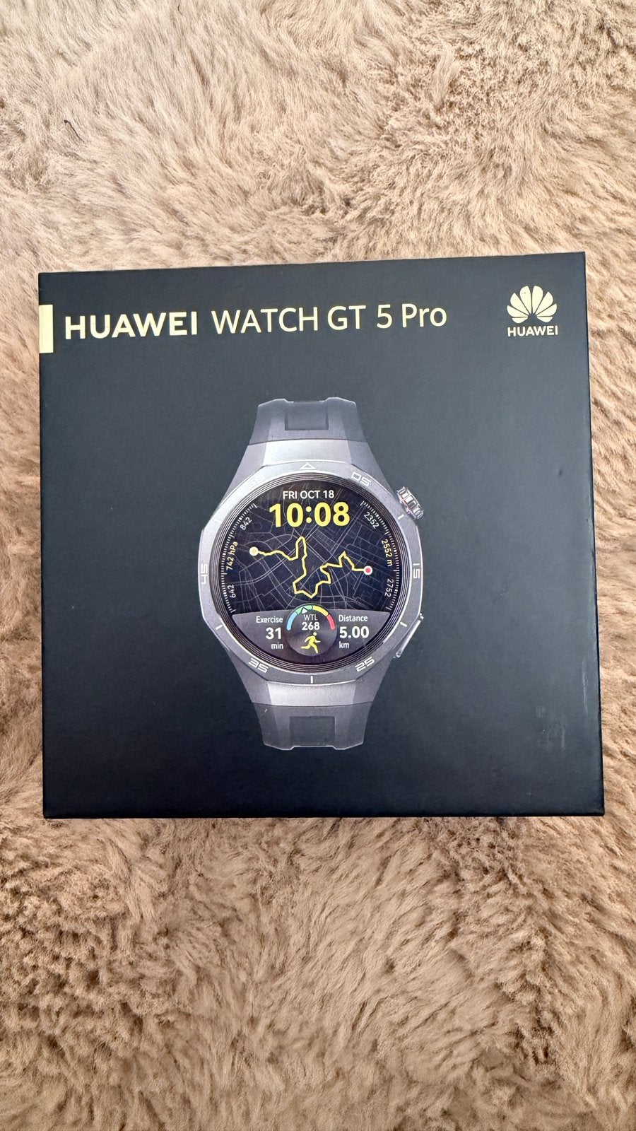 Huawei Watch Gt 5 Pro, Sieraden, Tassen en Uiterlijk, Smartwatches, Ophalen, Zo goed als nieuw, Zwart, Android