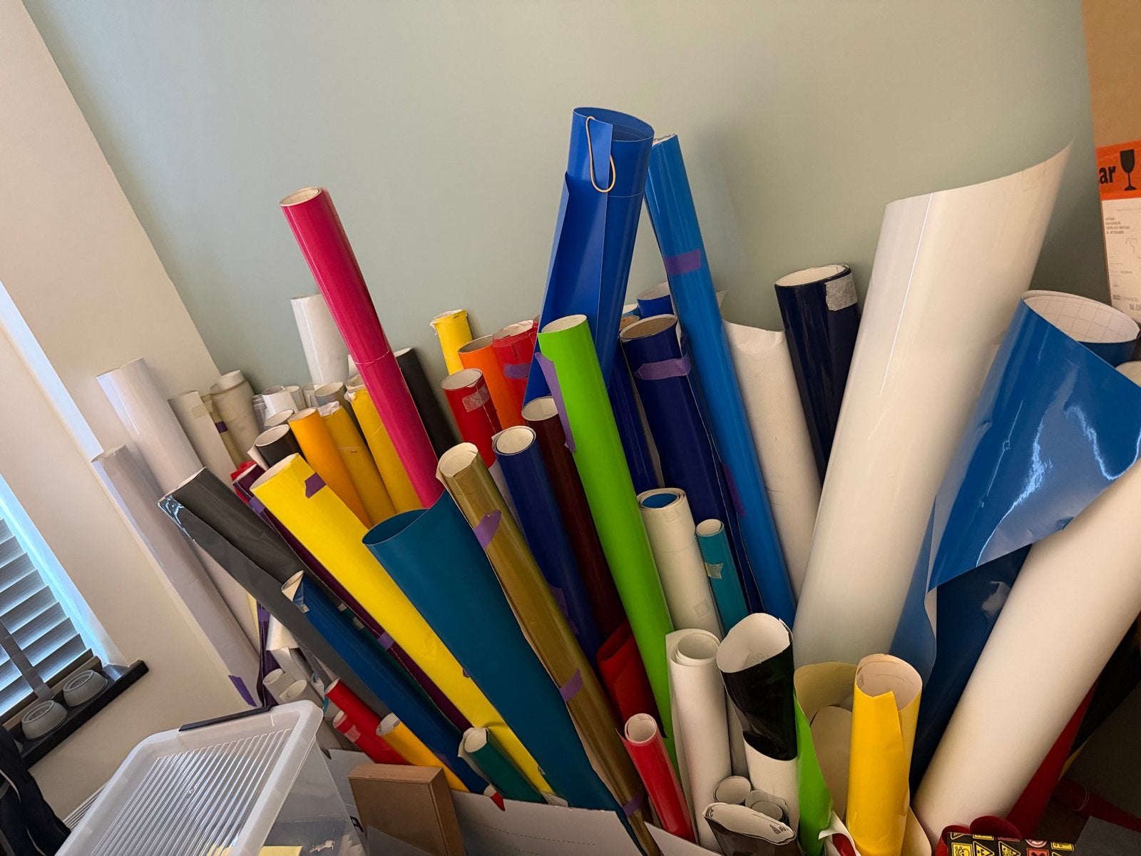 Diverse rollen vinyl wrap folie - Groot assortiment, Ophalen, Overige thema's, Meerkleurig, Kunststof