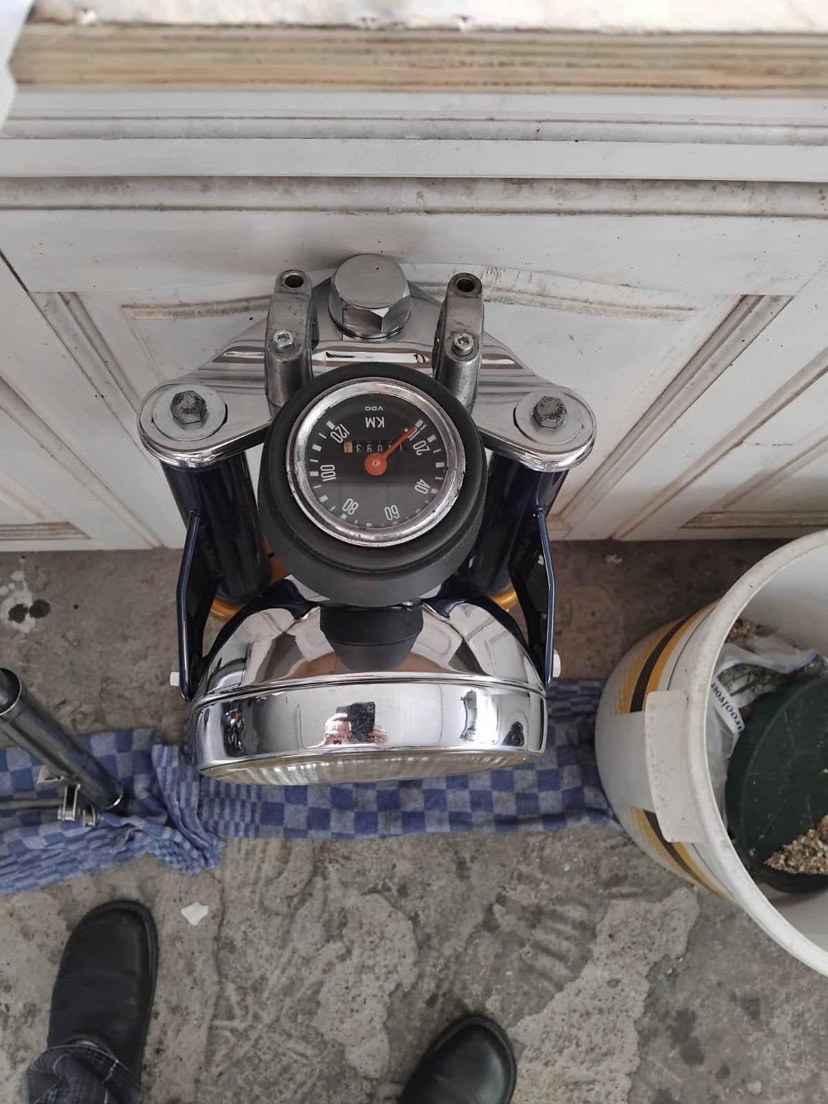 een 517  voorvork met nieuwe binnen werk enz, Ophalen, Nieuw, Koplamp