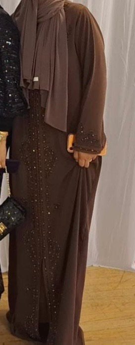 Abaya/ caftan / Kaftan / Takchita, Maat 38/40 (M), Overige typen, Bruin, Ophalen of Verzenden