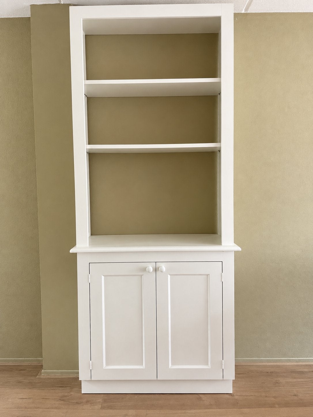 Witte kast met Deuren en Planken - 100x33x240 cm, Gebruikt, 200 cm of meer, 25 tot 50 cm, Met deur(en)