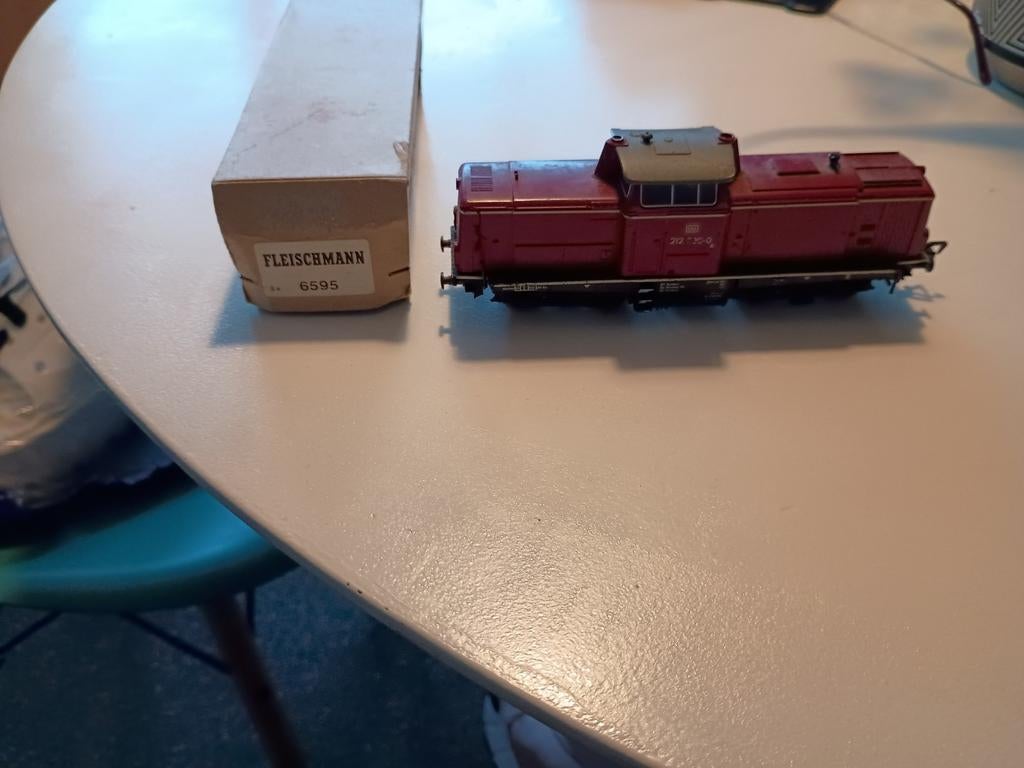 Fleischmann Locomotief - 6595- V100 212 380 0, Hobby en Vrije tijd, Gebruikt, Fleischmann, Ophalen of Verzenden, Gelijkstroom