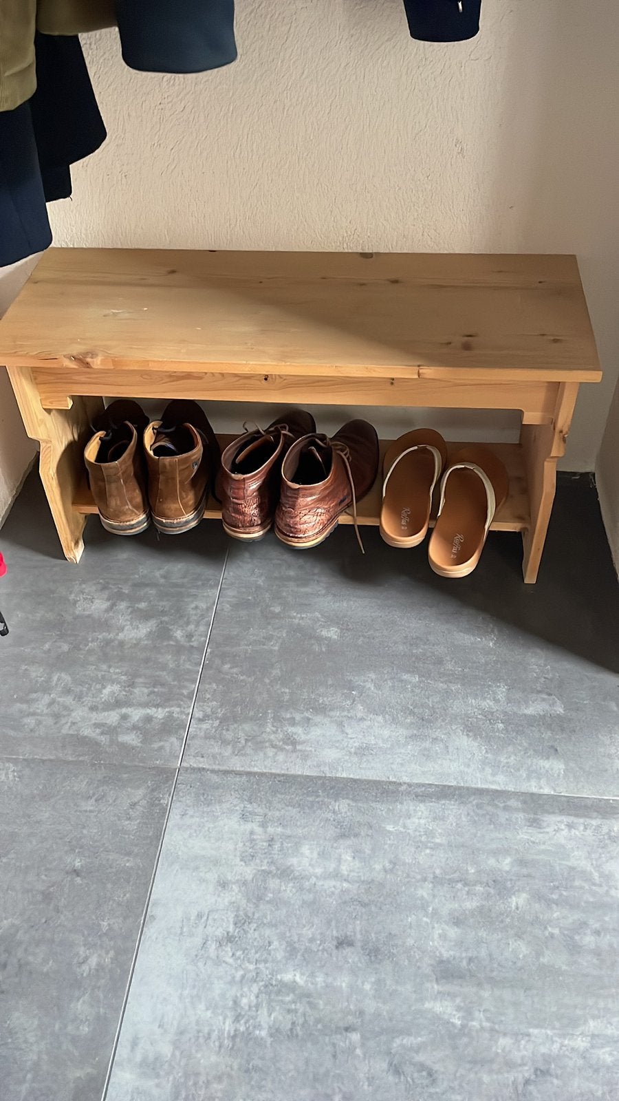 Schoenen bankje met opbergruimte, Ophalen