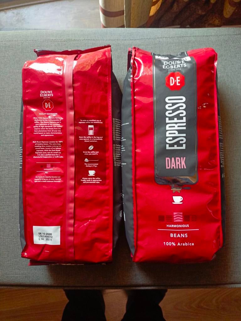 Douwe Egberts dark espresso koffie bonen, 10 kopjes of meer, Ophalen of Verzenden, Espresso apparaat, Koffiebonen