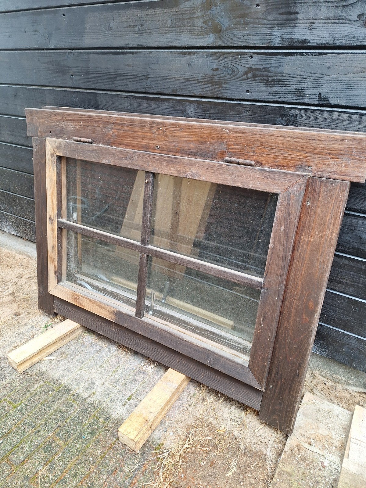 Ramen voor blokhut of schuur, Ophalen, Minder dan 80 cm, Gevelraam of Ruit, Minder dan 80 cm