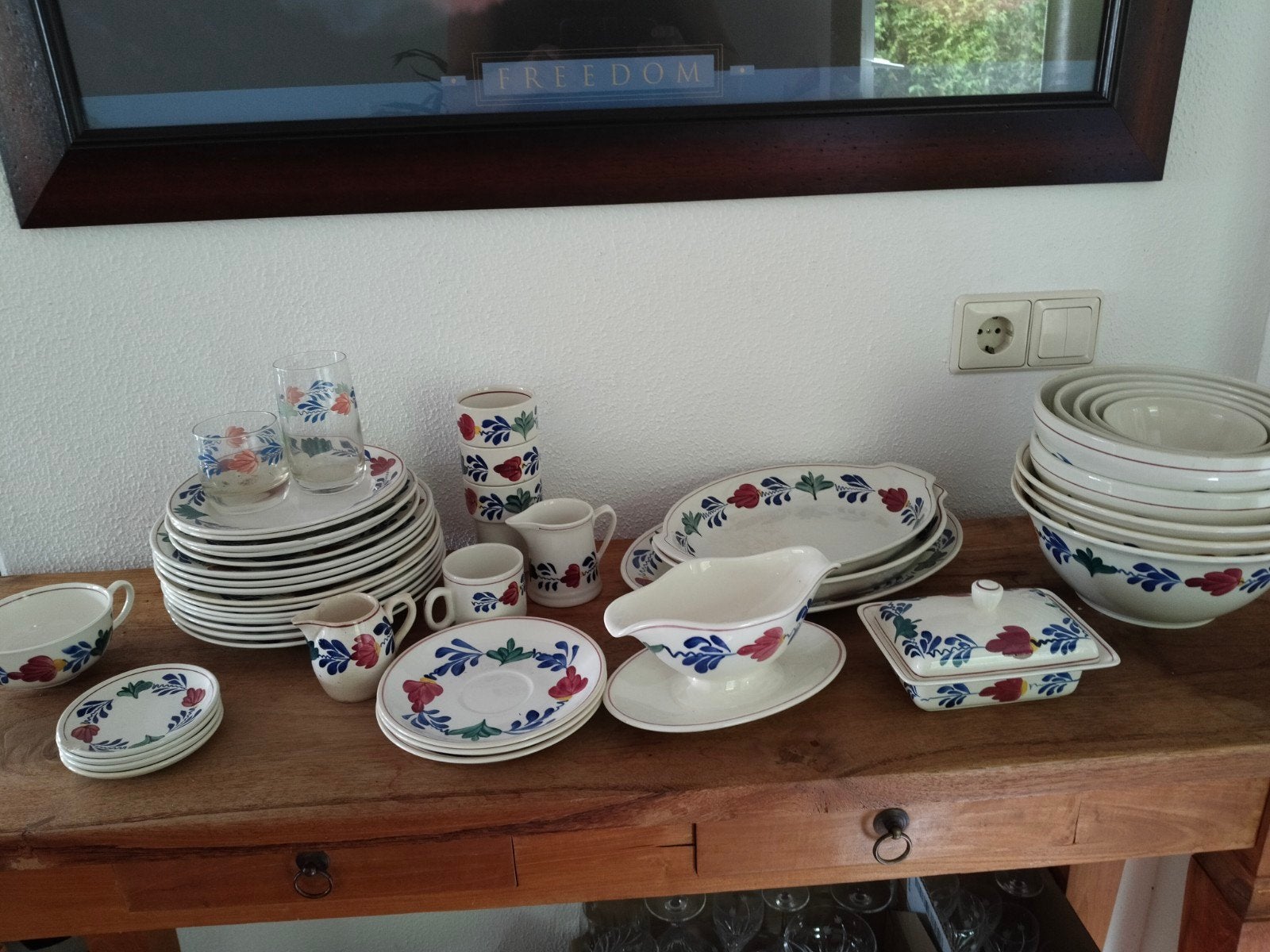 Servies Boeren Bont partijtje, Ophalen