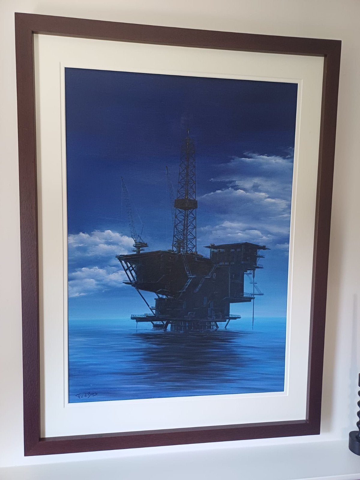 Keurig schilderij., Antiek en Kunst, Kunst | Schilderijen | Klassiek, Doek, Ophalen, Ingelijst, Maritiem / water