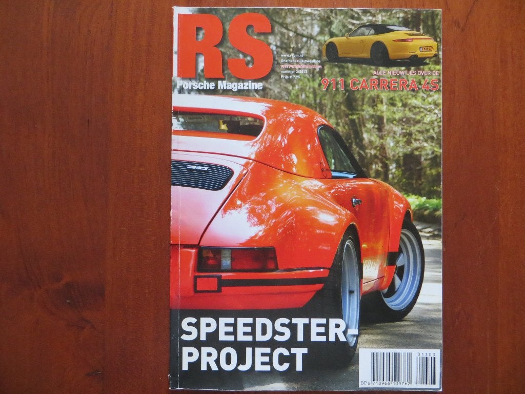 RS Porsche Magazine 3 2013 911 Carrera 4S, Speedster project, Boeken, Ophalen of Verzenden, Zo goed als nieuw, Porsche
