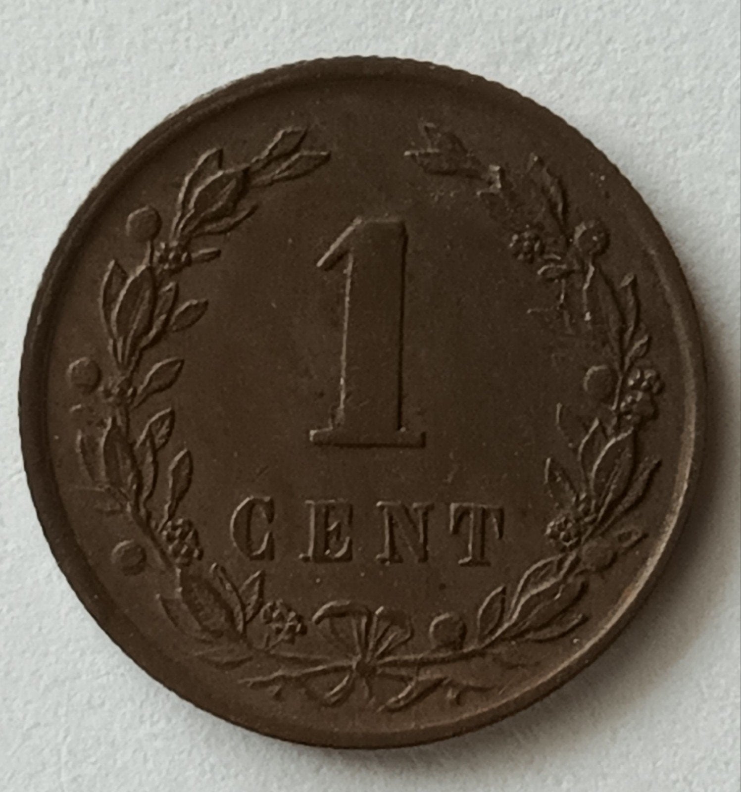 Wilhelmina 1 cent 1892, Verzenden, Koningin Wilhelmina, 1 cent, Losse munt