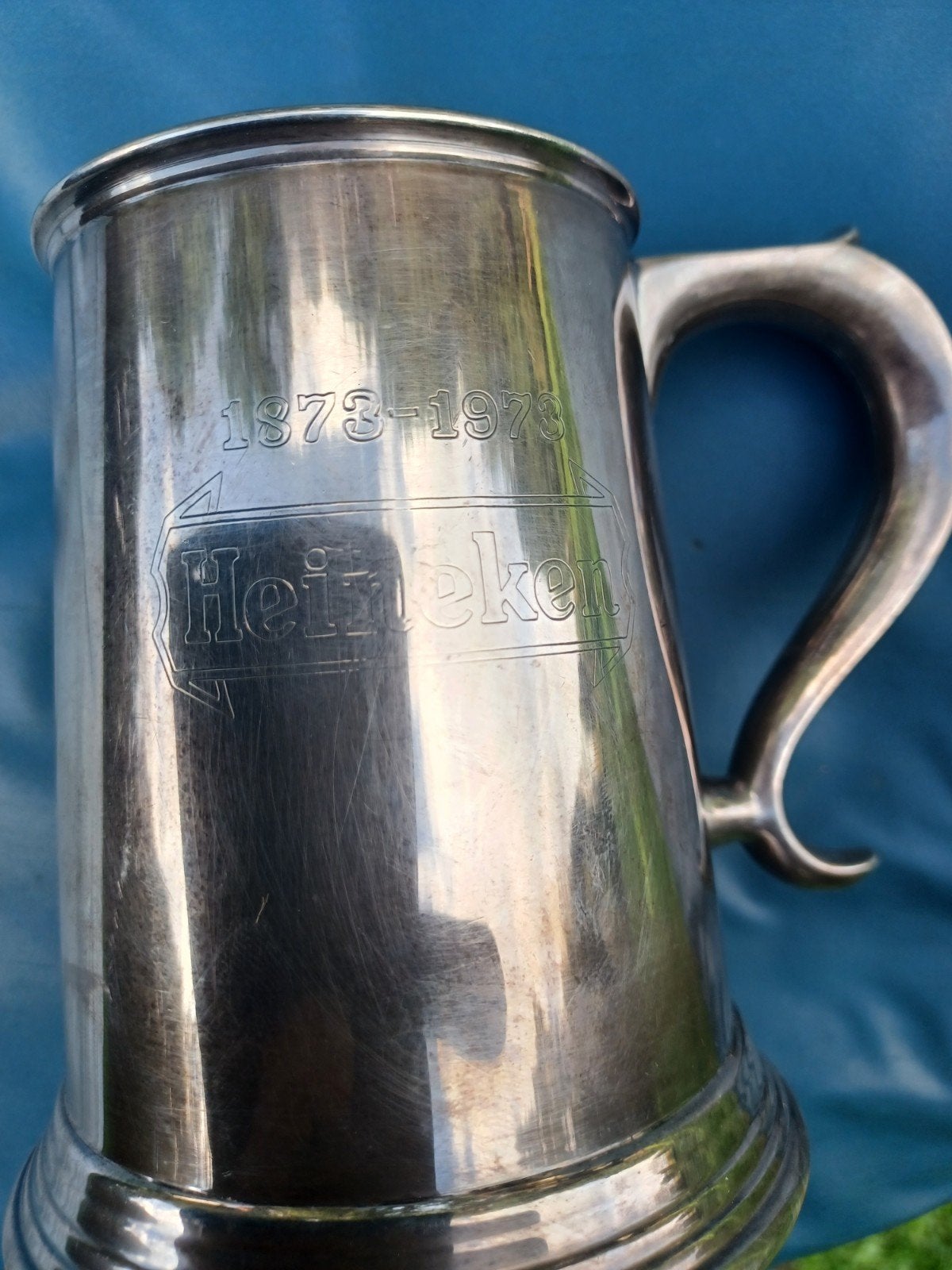 Heineken Jubileum Bierpul 1873-1973 & Heineken Knuffelbeer, Ophalen of Verzenden, Gebruikt
