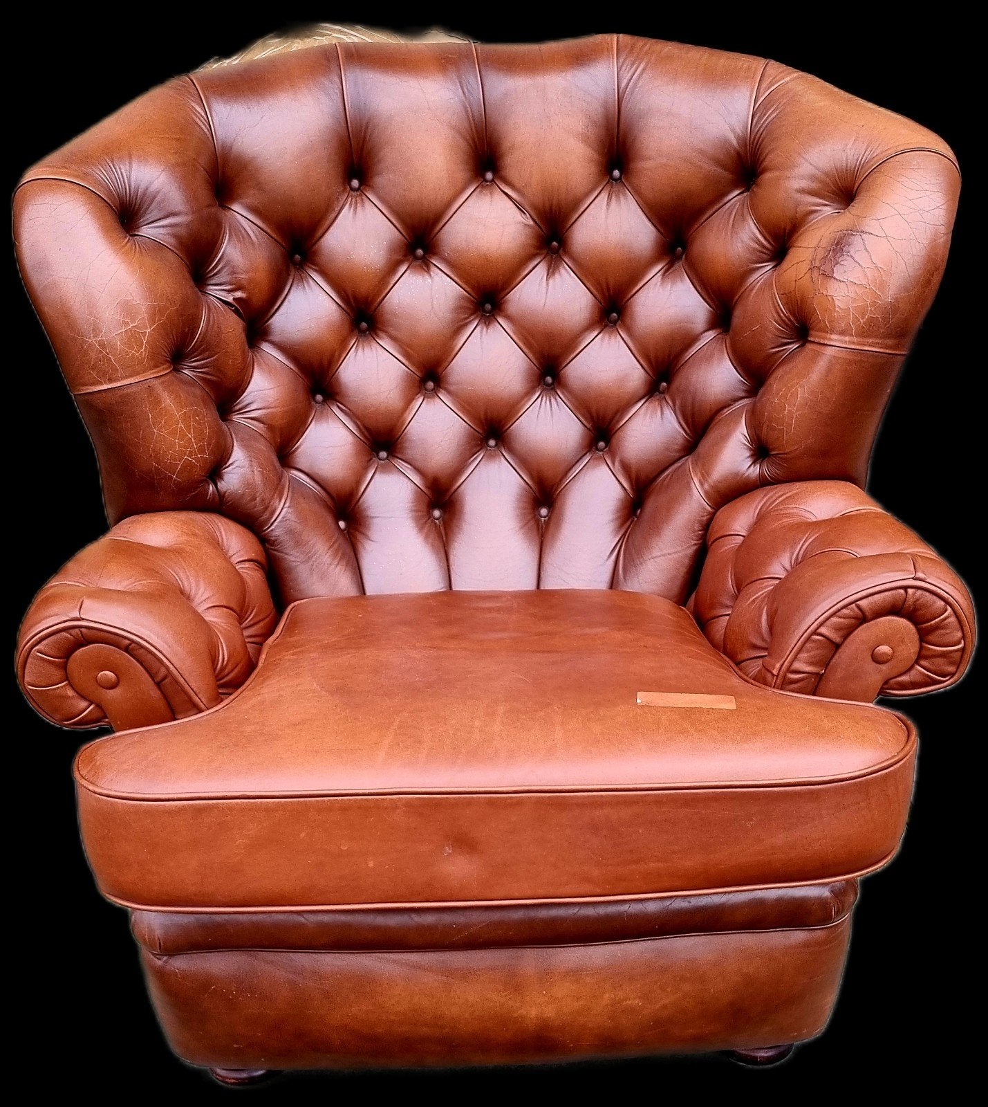 Chesterfield Pegasus / Wade fauteuil + BEZORGING GRATIS, Gebruikt, ., Chesterfield, Ophalen of Verzenden