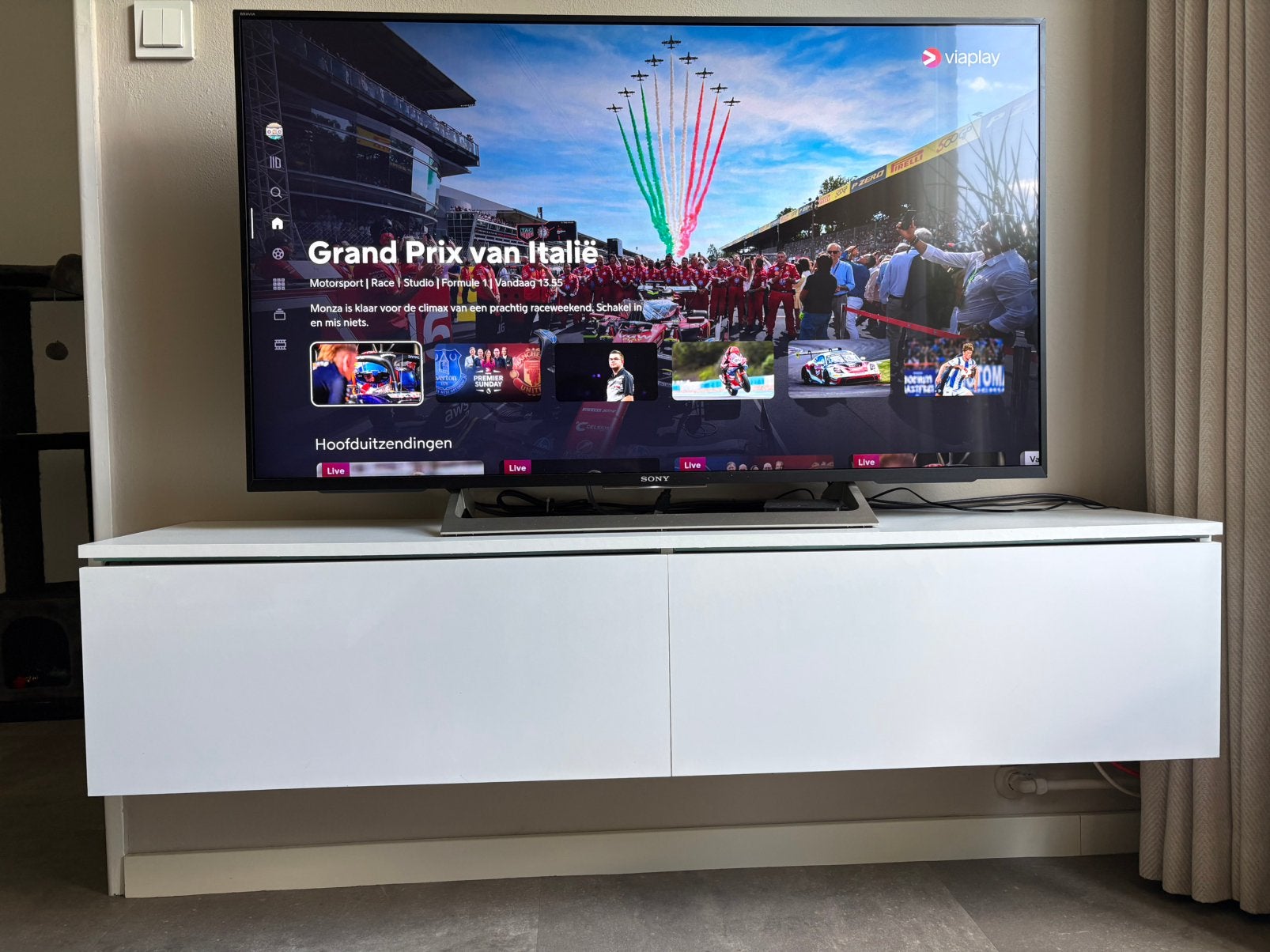 Zwevend tv meubel Dixon van Meubella, Huis en Inrichting, Ophalen, 100 tot 150 cm, Zo goed als nieuw, Minder dan 100 cm