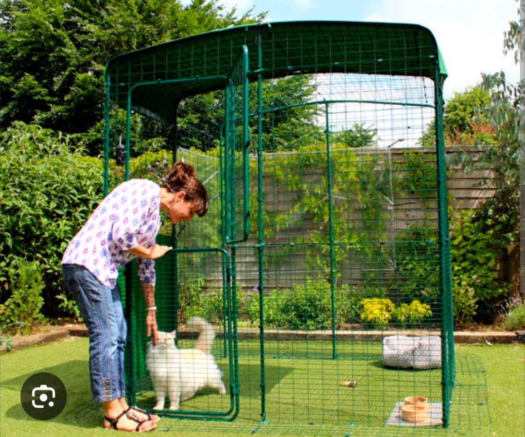 Omlet Buitenterrein 2m x 2m x 2m kattenren konijnren kippenr, Dieren en Toebehoren, Ophalen, Gebruikt