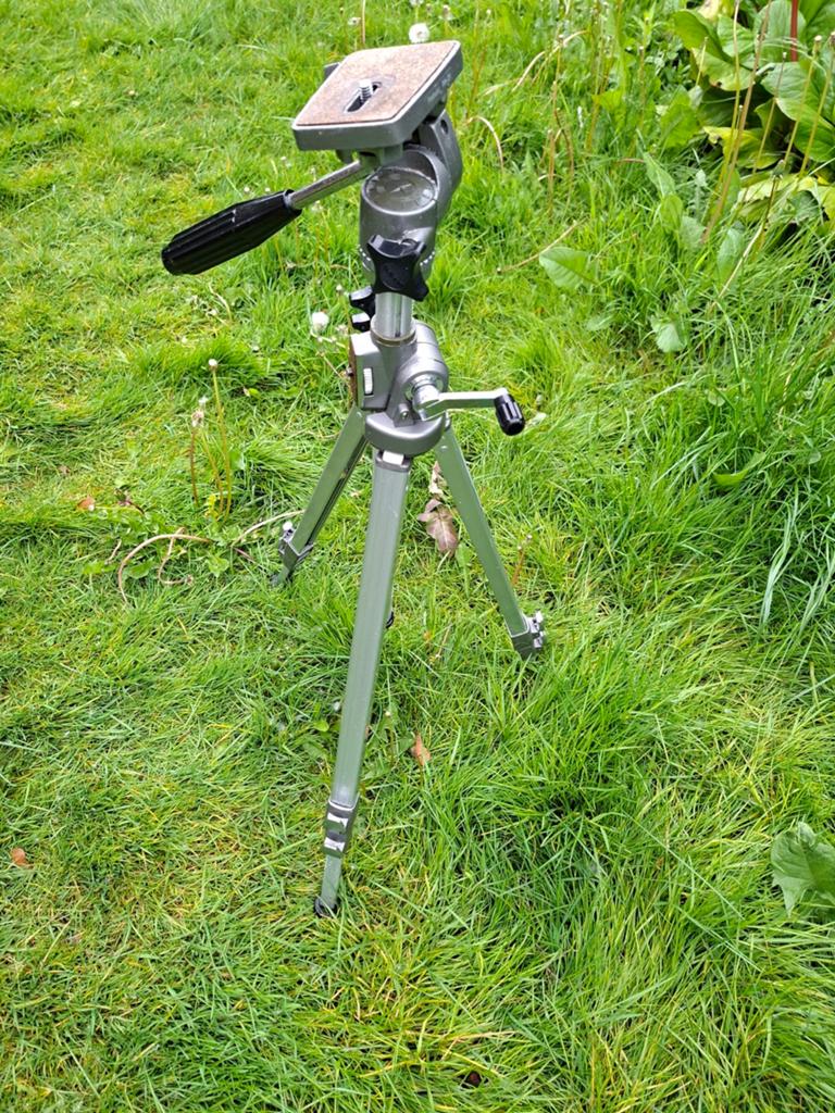 Stevig Driepoot Statief met Panhead PH-21, Ophalen, Gebruikt, Driepoot, Minder dan 150 cm