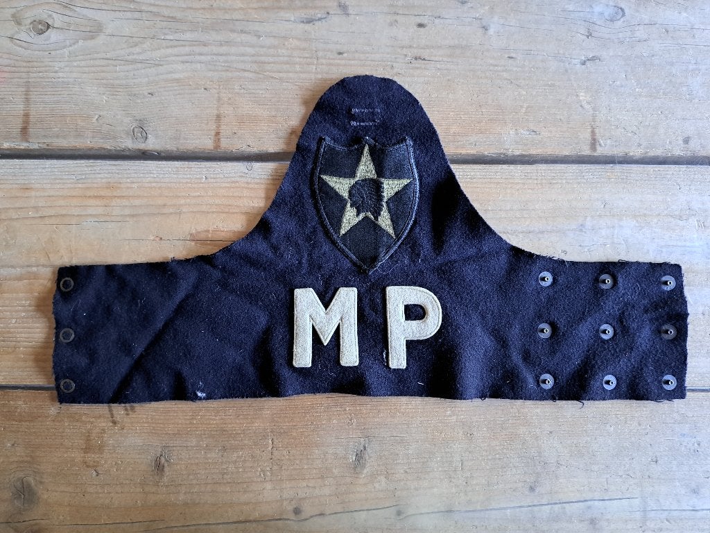 Usa Mp Armband 2nd inf div, Verzenden, Landmacht, Amerika, Embleem of Badge