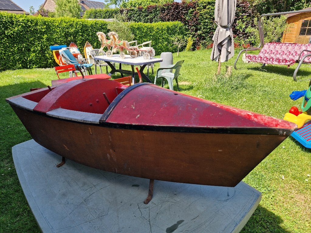KERMIS BOOT DRAAIMOLEN DECO VINTAGE FAIRGROUND, Verzamelen, Ophalen, Gebruikt
