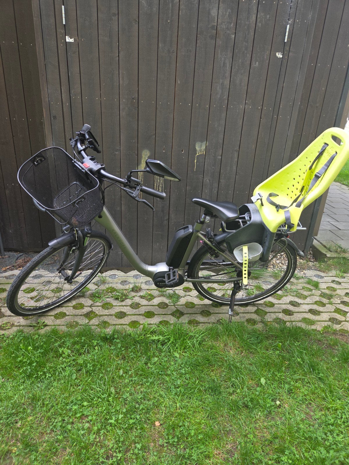 Kalkhoff E-bike met kinderzitje en mand, Fietsen en Brommers, Overige merken, Gebruikt, Ophalen of Verzenden, 51 tot 55 cm