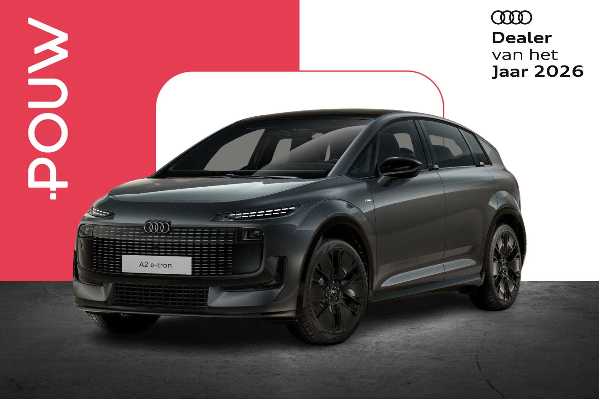 Audi A2 e-tron 190pk S Edition 61 kWh | Tech | Panoramadak, Auto's, Automaat, 12 maanden, Achterwielaandrijving, Zwart