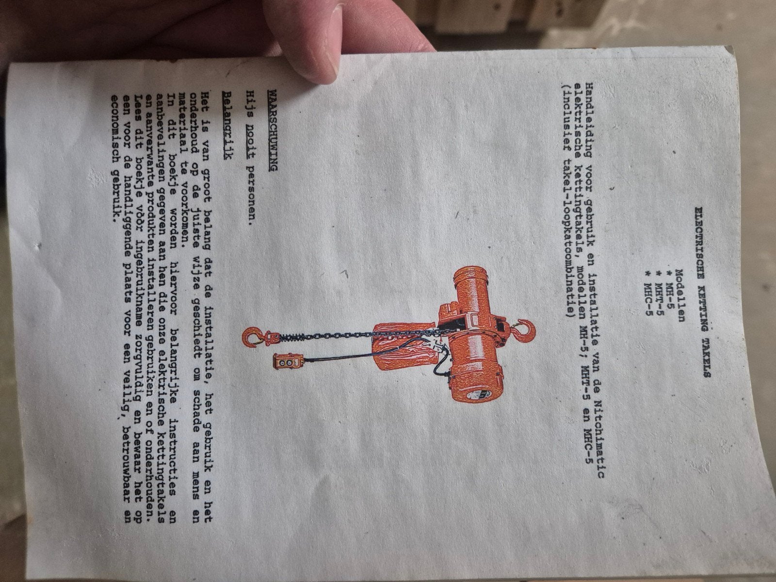 Nitchi electrische kettingtakel met Afstandsbediening  3 ton, Ophalen, Nieuw, Elektrisch