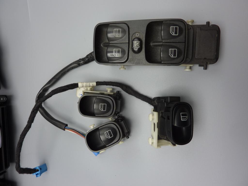 raamschakelaars + luchtroosters Mercedes C-Klasse W203