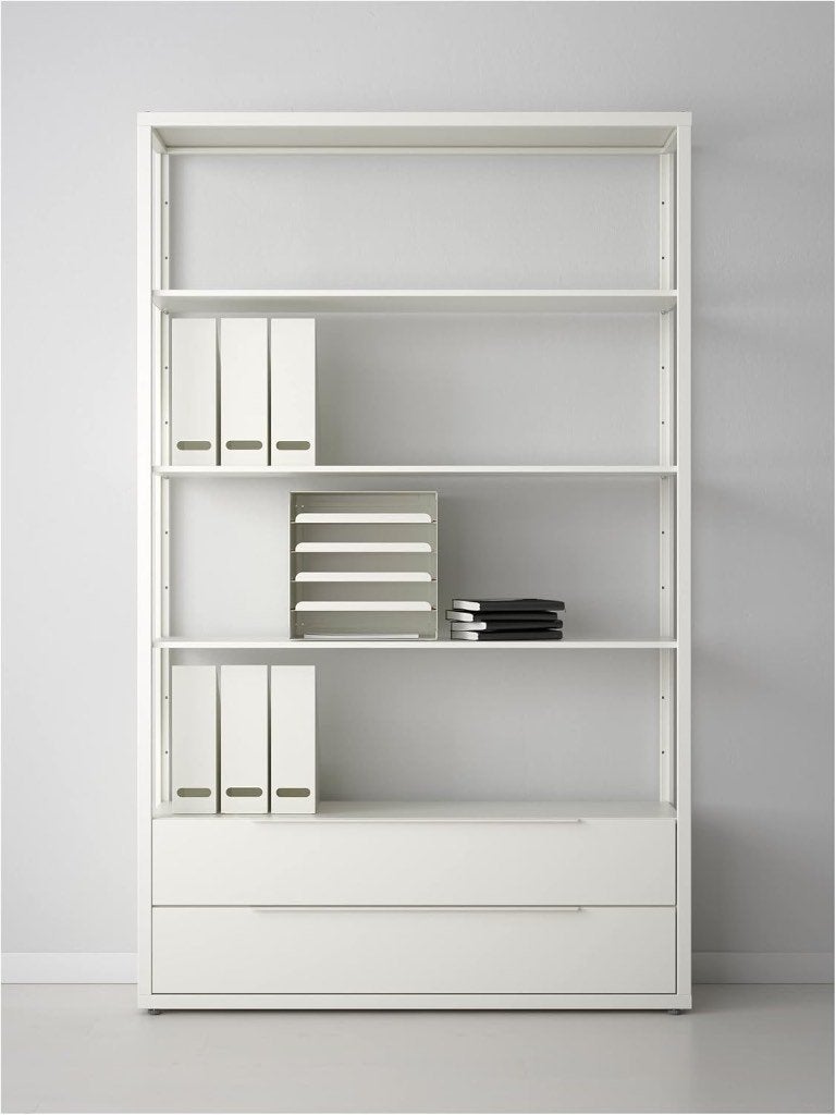 Kast Ikea fjaelkinge wit met 2 lades, als nieuw, Huis en Inrichting, Kasten | Overige, Ophalen, Zo goed als nieuw