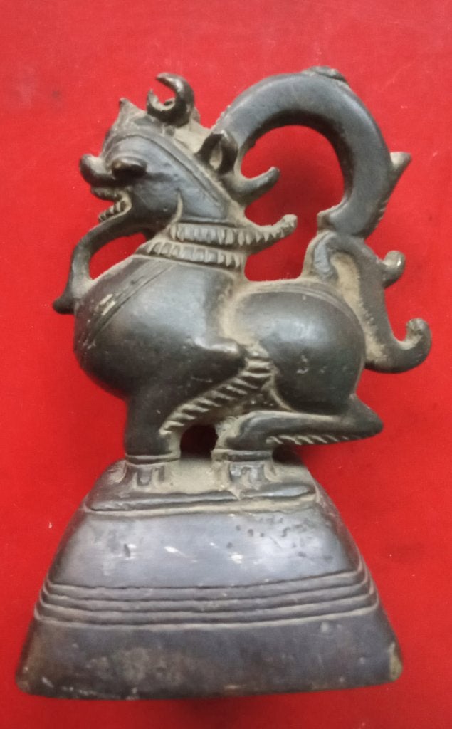opiumgewicht leeuwgewicht chinthe nr. 70, Antiek en Kunst, Ophalen of Verzenden