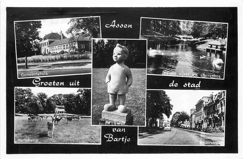 377-611-001 Assen, Verzamelen, Ansichtkaarten | Nederland, Verzenden, Voor 1920, Drenthe