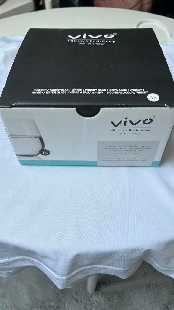 Vivo villeroy & boch water/whisky glazen, Verzamelen, Ophalen, Nieuw, Waterglas