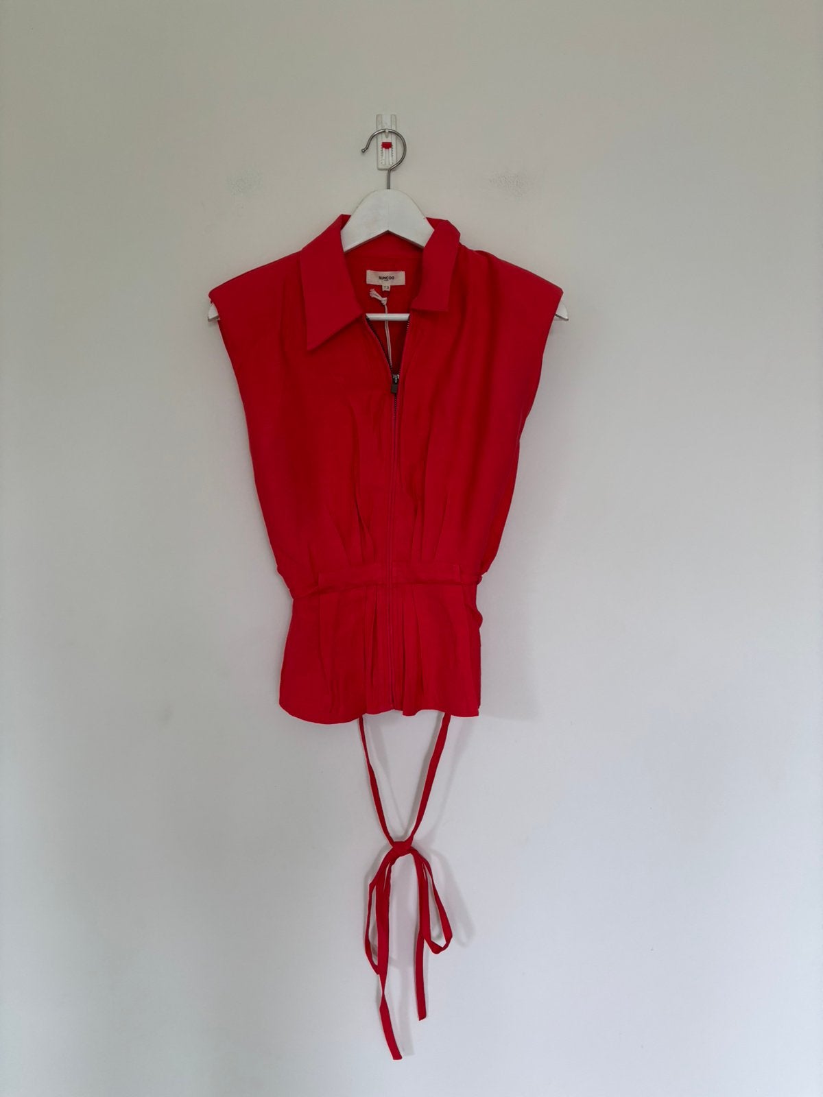 Mouwloze top suncoo paris L/3, Kleding | Dames, Ophalen of Verzenden, Zo goed als nieuw, Maat 38/40 (M), Rood
