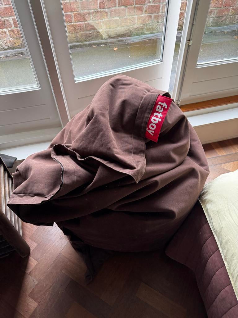 Fatboy Original Stonewashed Bruin, Huis en Inrichting, Zitzakken, Ophalen, Zo goed als nieuw, Bruin, Zitzak