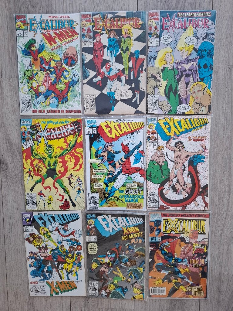 Marvel comics Excalibur vol. 1 9 stuks., Boeken, Eén comic, Ophalen of Verzenden, Gelezen, Amerika
