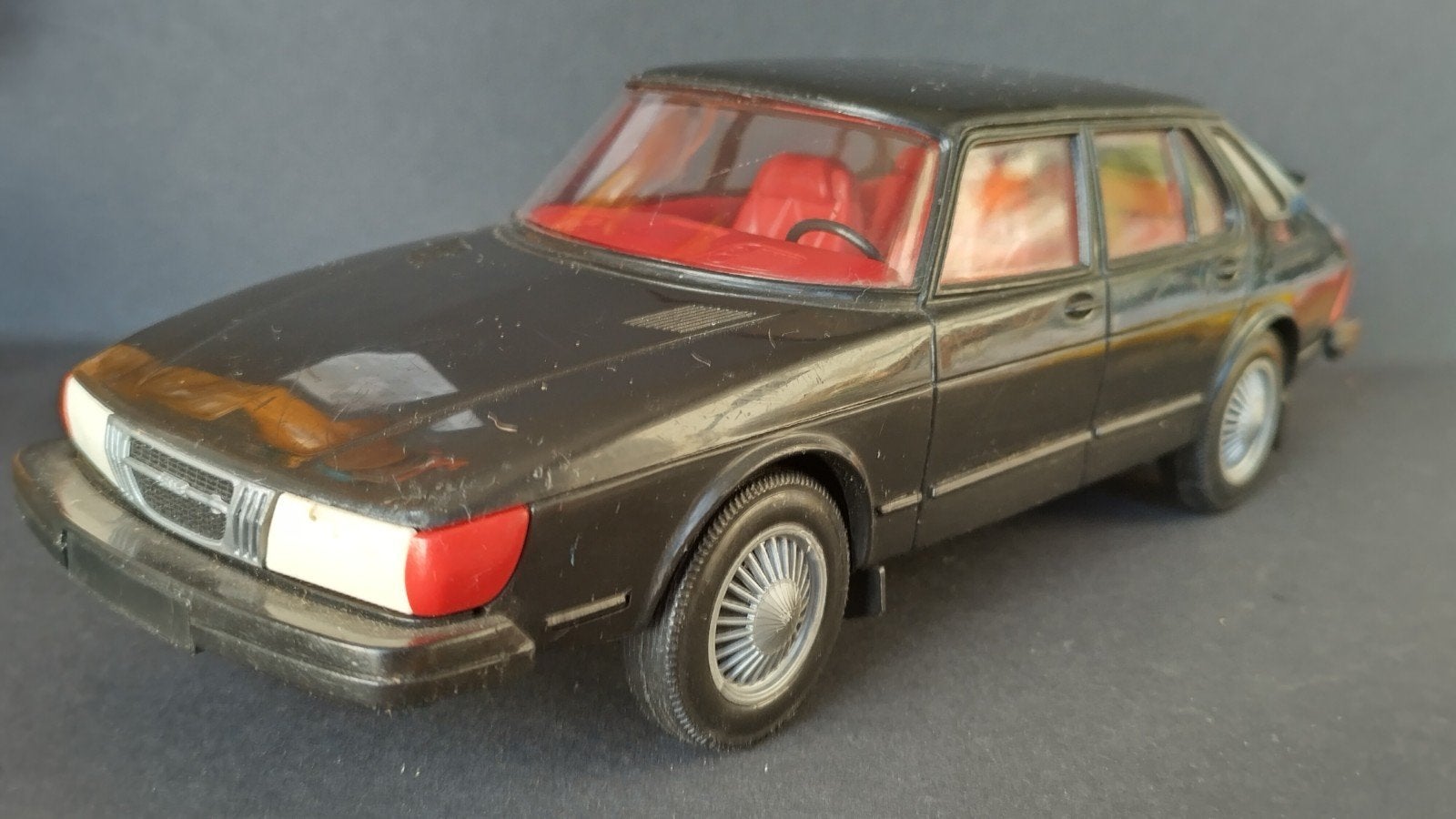 Saab 900 Turbo zwart 1:20 Stahlberg Finland Pol, Auto, Verzenden, ., Zo goed als nieuw