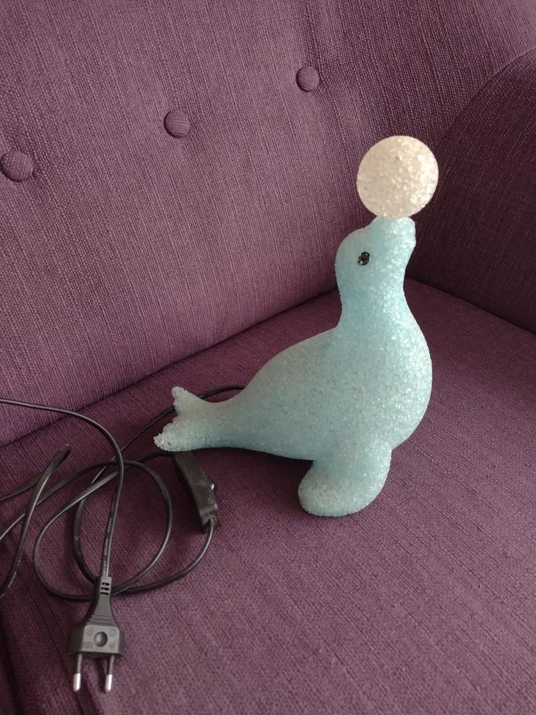 Lampje zeehond, Huis en Inrichting, Lampen | Tafellampen, Ophalen, Zo goed als nieuw, Overige materialen, Minder dan 50 cm