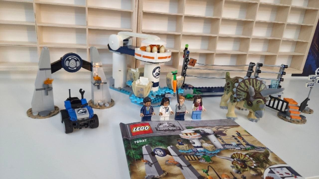 Lego jurassic world 75937 triceratops rampage, Gebruikt, Jurassic World, Lego, Ophalen of Verzenden