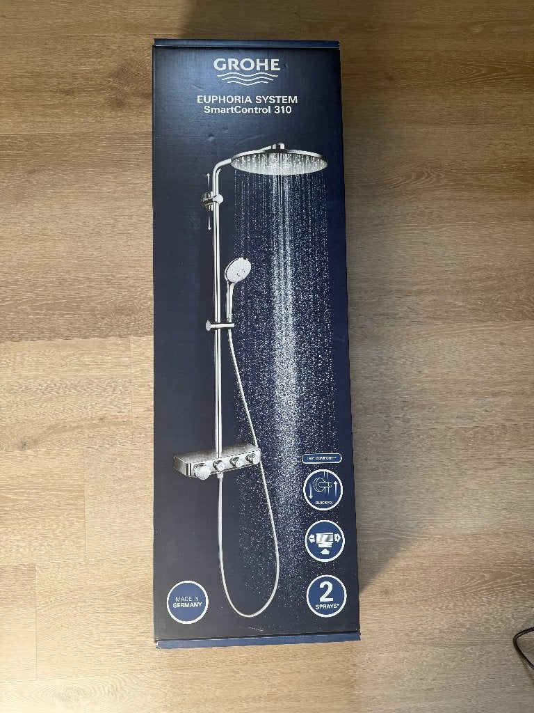 Grohe smartcontrol douchesysteem, Doe-het-zelf en Verbouw, Sanitair, Nieuw, Douche, Chroom, Ophalen