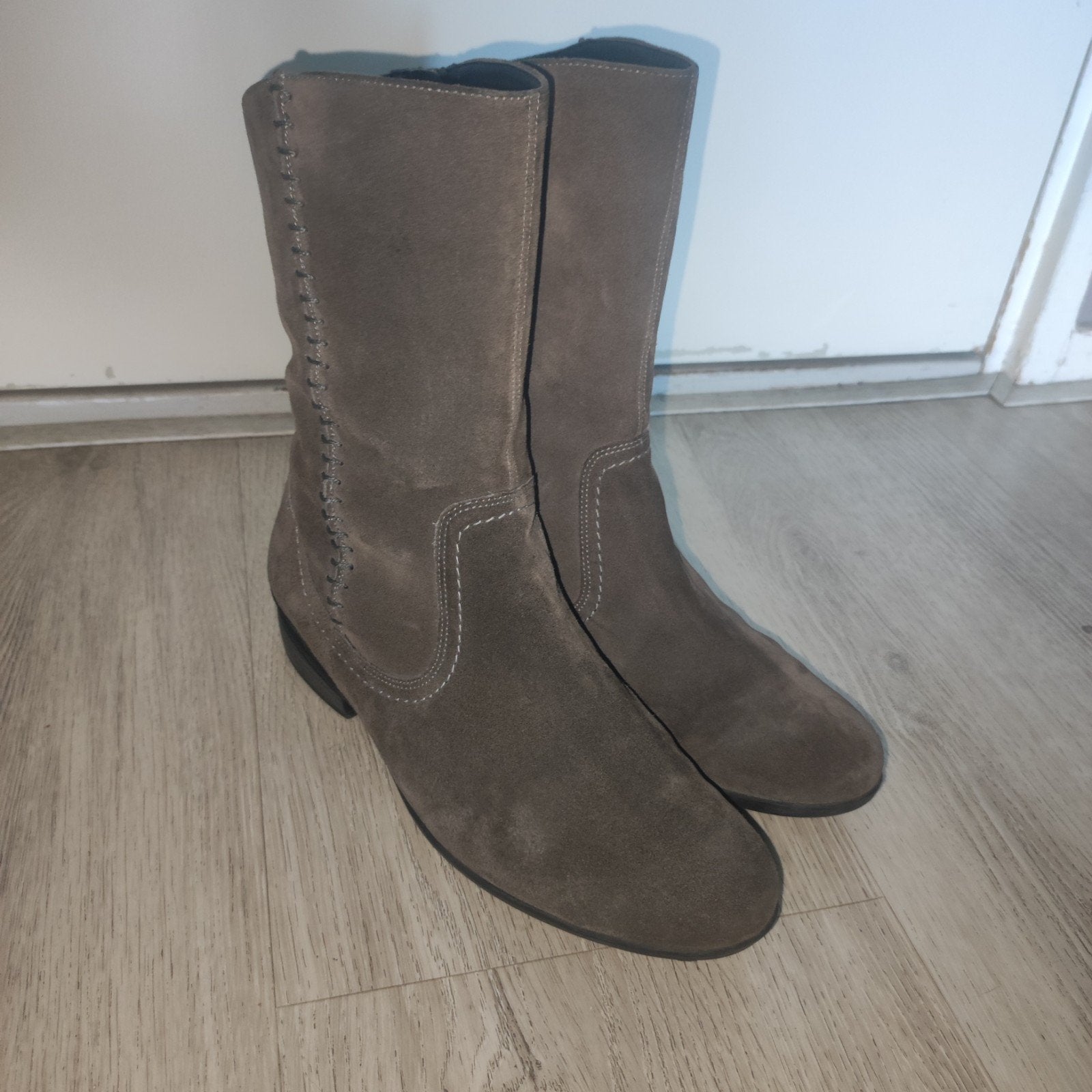 Durea leren halfhoge laarzen bruin maat 39, Durea, Bruin, Verzenden, Lage of Enkellaarzen