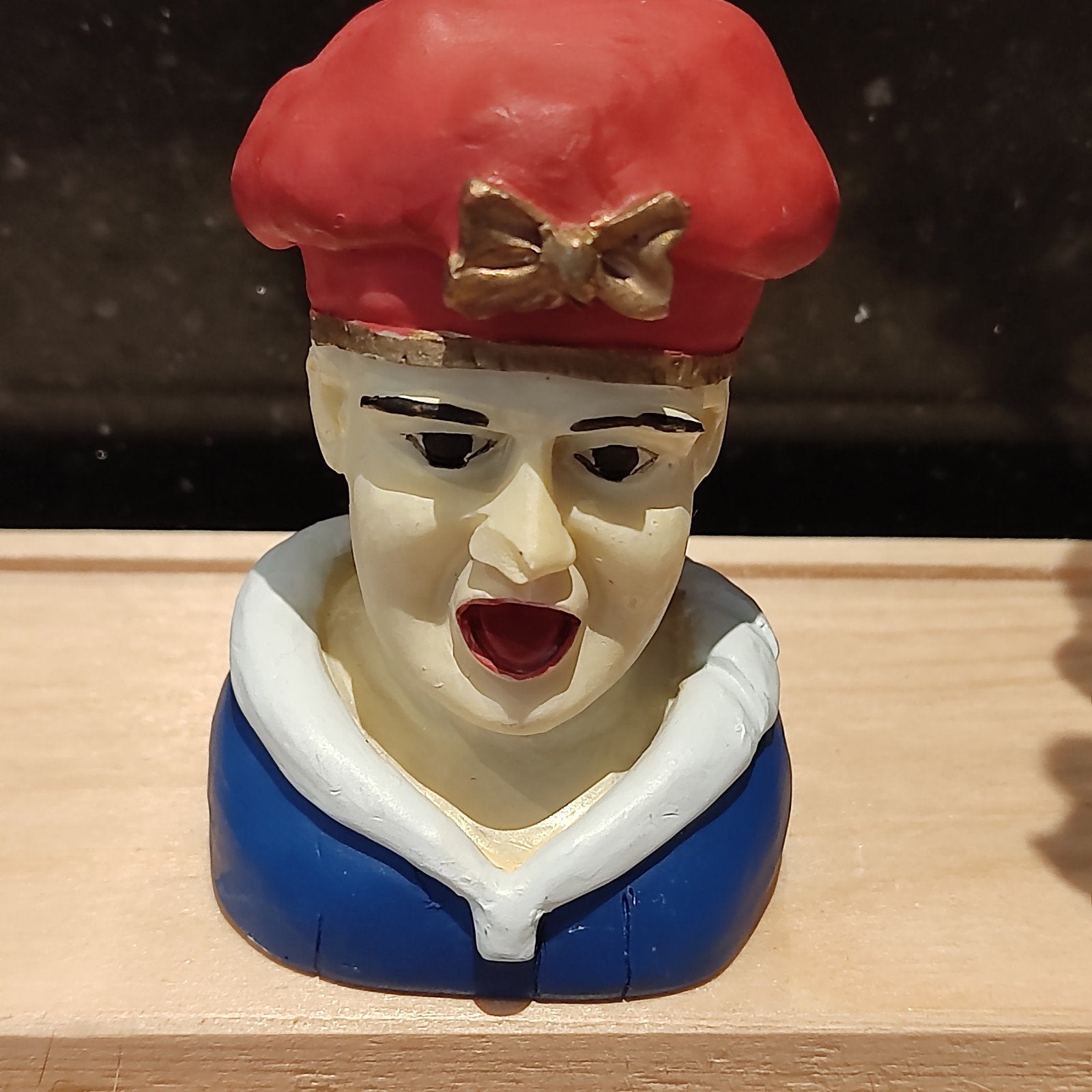 Miniatuur Vintage gaper Matroos Hoofd, Verzamelen, Ophalen of Verzenden, Gebruikt