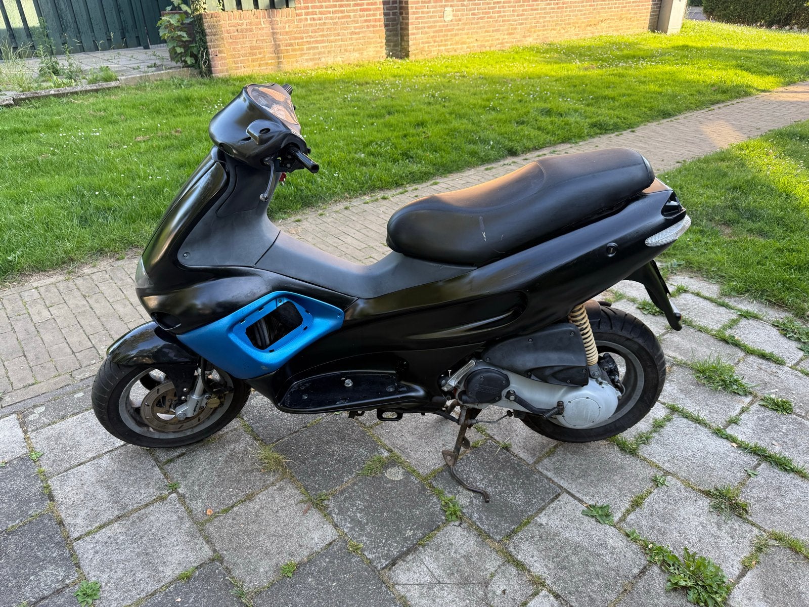 Gilera Runner 50cc Scooter - Zwart/Blauw, Gebruikt, Overige modellen, Maximaal 45 km/u, Ophalen of Verzenden