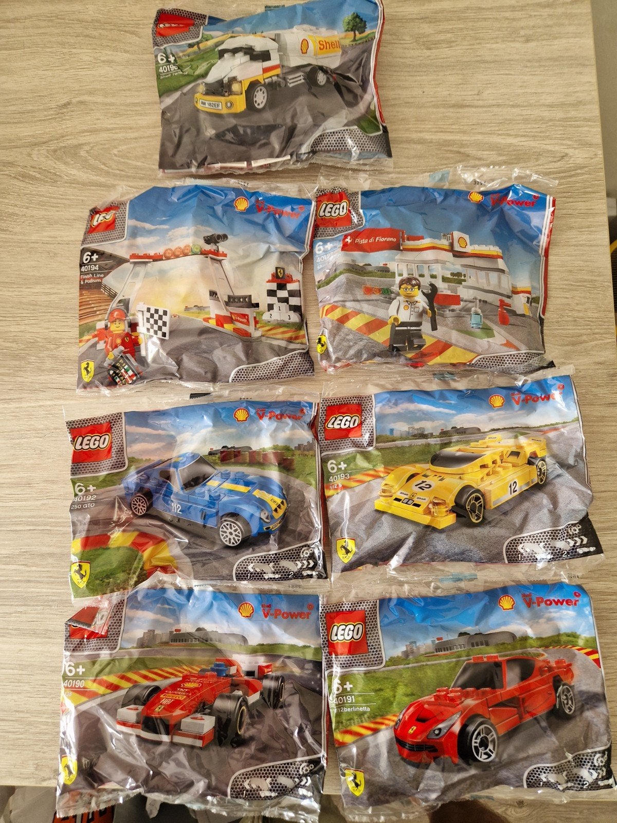Complete set LEGO Shell V-Power Ferrari promotiesets 2014, Ophalen of Verzenden, Nieuw, Lego