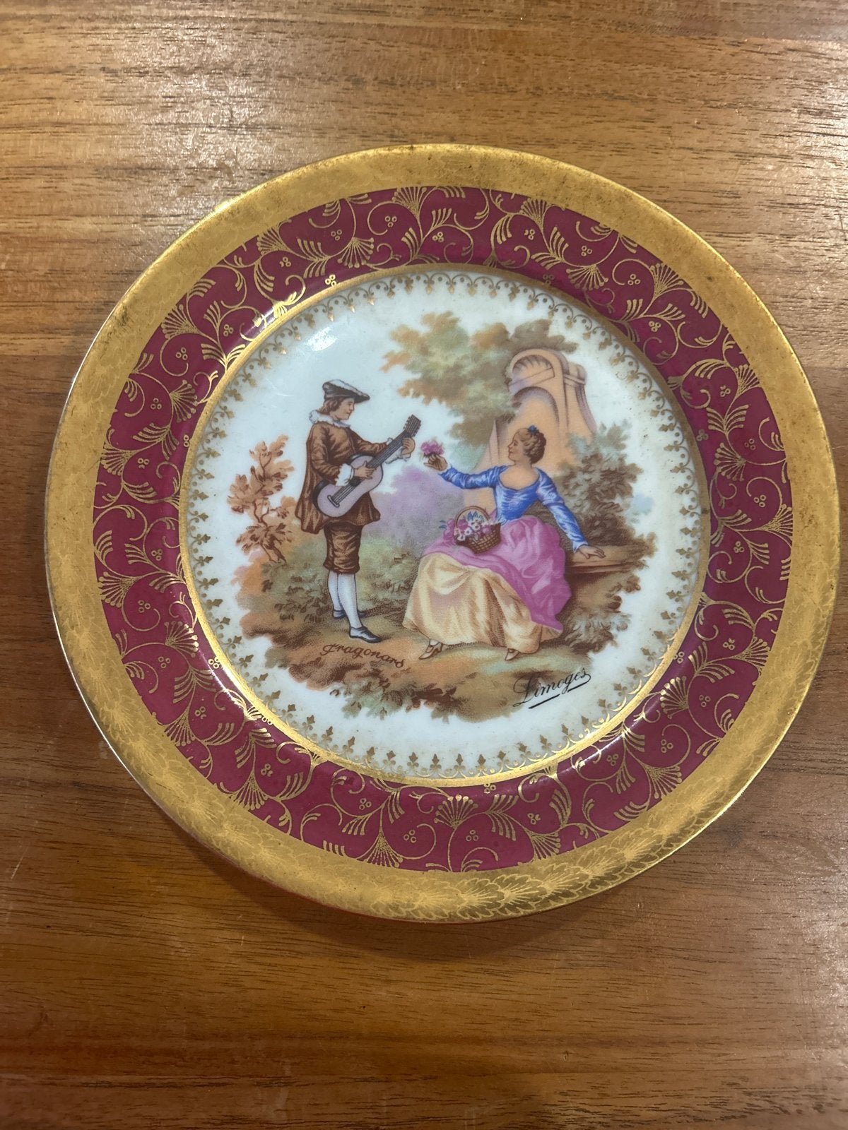 Limoges bord, Ophalen of Verzenden