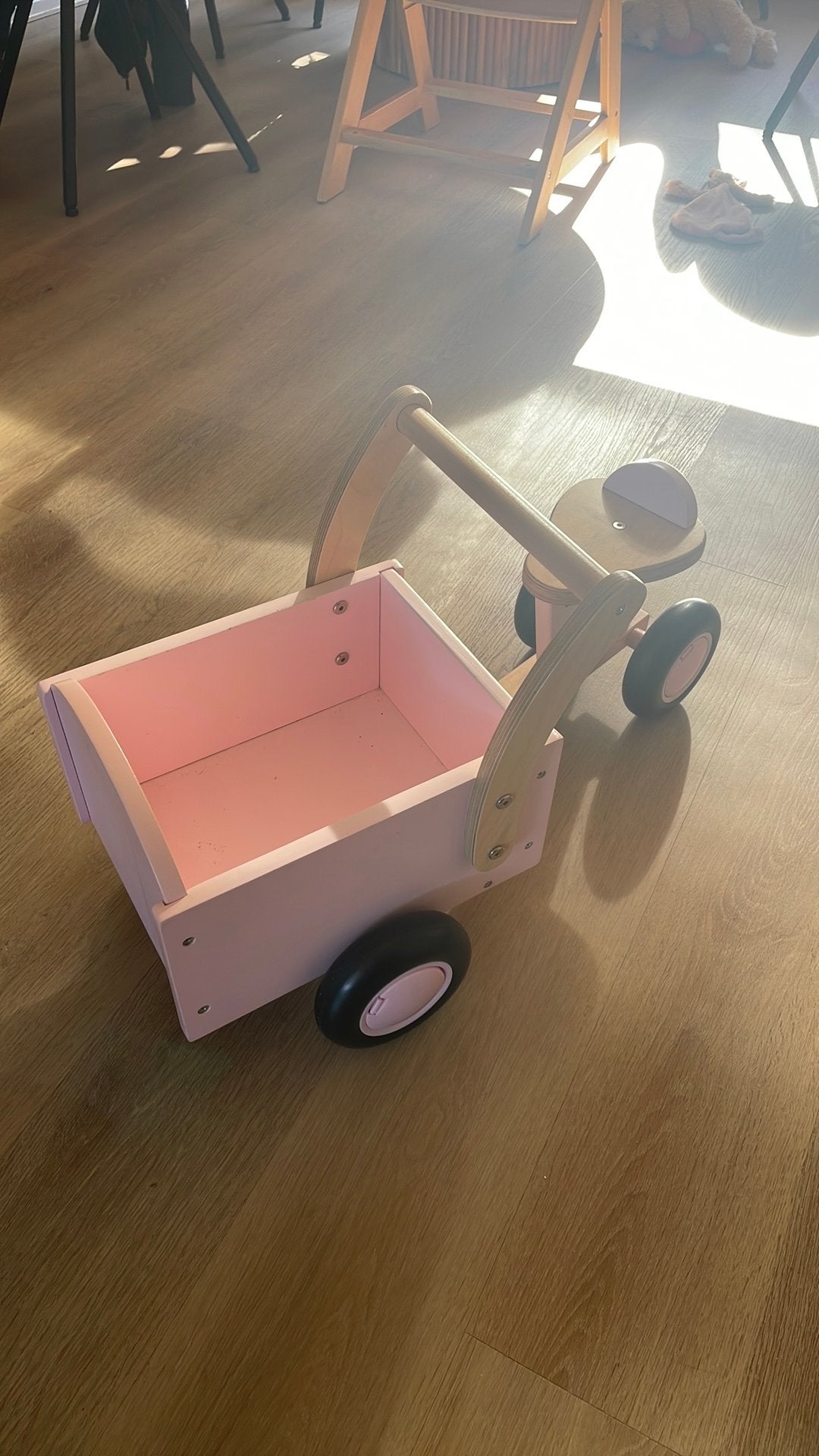 Roze kinder bakfietsje, Kinderen en Baby's, Ophalen of Verzenden, Gebruikt, Overige merken