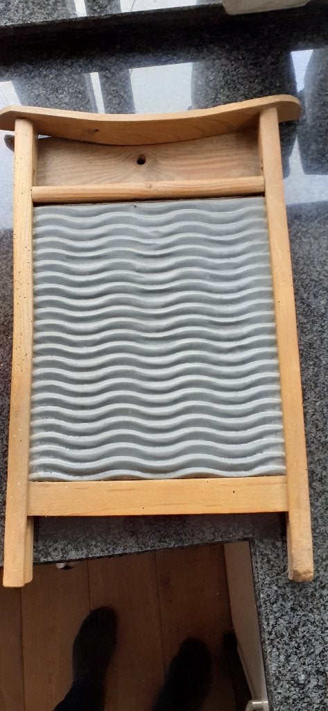 Authentiek vintage antiek wasbord, Ophalen