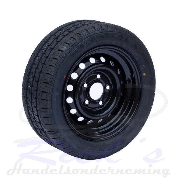 Wiel 13 inch 195/50R13C 5 gaats SECURITY (zwarte velg), Auto diversen, Ophalen of Verzenden, NB, NB, NB