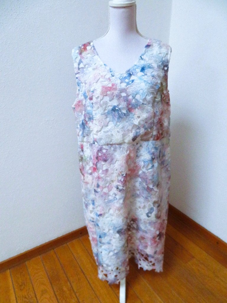 M12 GERRY WEBER aparte jurk kreukvrij blauw roze 46, Kleding | Dames, Blauw, Maat 46/48 (XL) of groter, Ophalen of Verzenden, Zo goed als nieuw