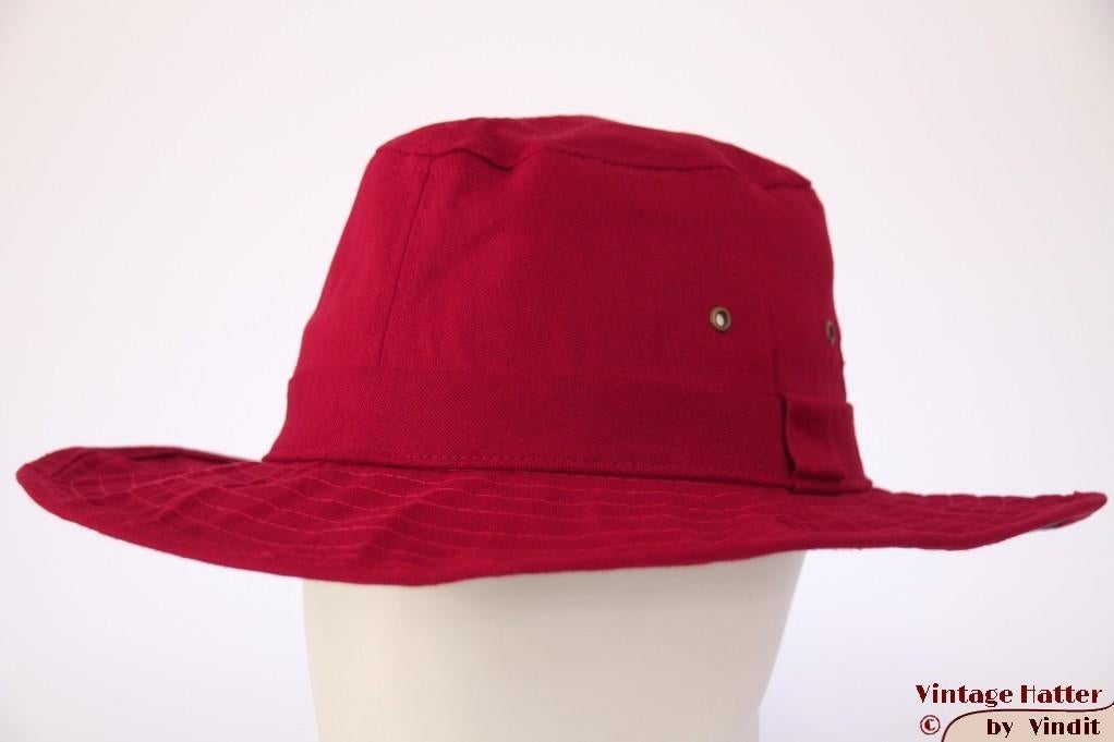 Cricket outdoor safari hoed rood linnen 58 nieuw, Kleding | Heren, Hoeden en Petten, Ophalen of Verzenden, Nieuw, 58 of 59 cm (L, 7¼ of ⅜ inch)