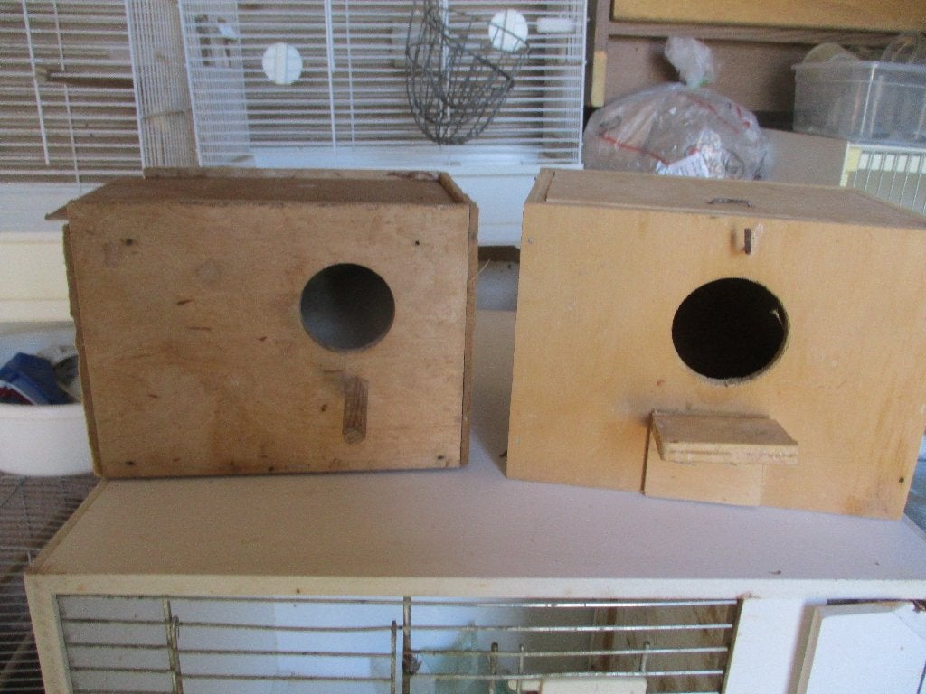 broed kastjes    hout, Ophalen, Zo goed als nieuw, Kooi-accessoires