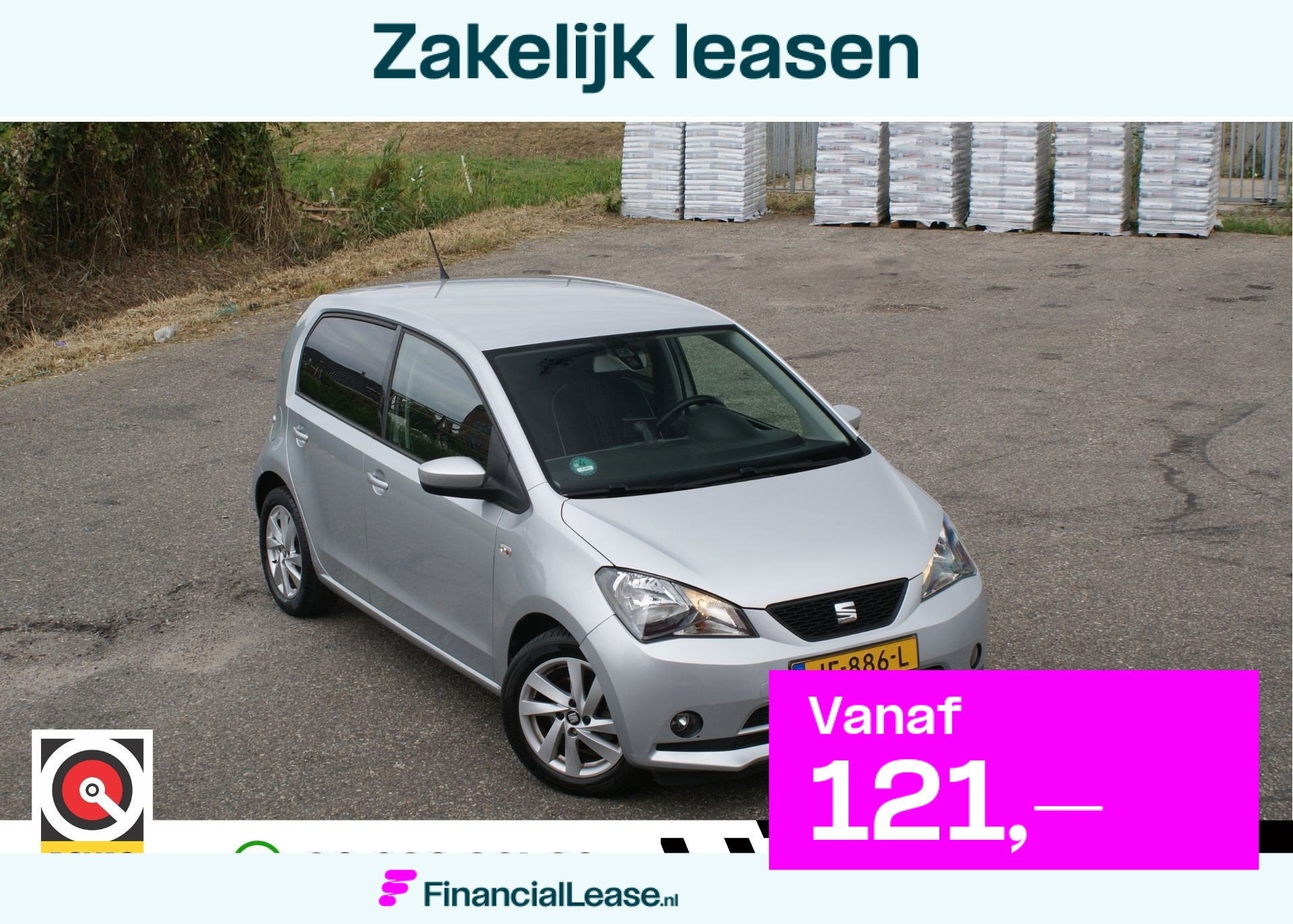 Seat Mii 1.0 Sport Connect | Airco | Cruise | Navigatie | PD, Voorwielaandrijving, Stof, Gebruikt, 840 kg