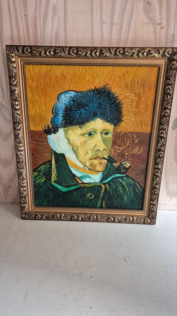 Schilderij: Zelfportret van Van Gogh met verbonden oor, Ophalen of Verzenden