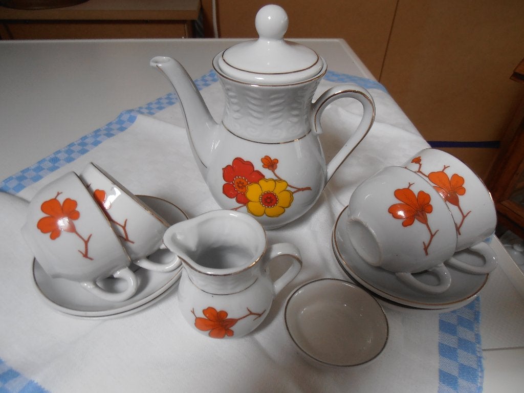 Vintage kinderserviesje compleet (1), Antiek en Kunst, Ophalen of Verzenden
